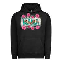 Pigment Black mama leopard with turquoise background Urban Hoodie - texasbilliewilder