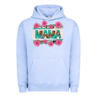 Pigment Grape Ice mama leopard with turquoise background Urban Hoodie - texasbilliewilder