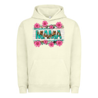 Pigment Pistachio mama leopard with turquoise background Urban Hoodie - texasbilliewilder
