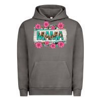 Mama Leopard With Turquoise Background Urban Hoodie | Teevron