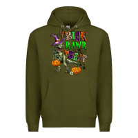 Army Green trick rawr treat Premium Hoodie - Zillion Design Studio