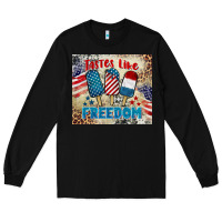 Black tastes like freedom 4th of july Long Sleeve Tee - BarkalooDesign