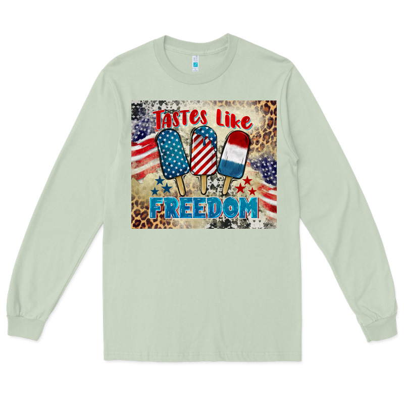 Tastes Like Freedom 4th Of July Long Sleeve Tee by BarkalooDesign | Teevron