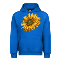 Cobalt sunflower Urban Hoodie - RanaPortraitStore