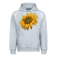 Heather Grey sunflower Urban Hoodie - RanaPortraitStore