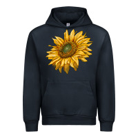 Navy sunflower Urban Hoodie - RanaPortraitStore