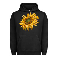 Pigment Black sunflower Urban Hoodie - RanaPortraitStore