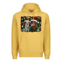 Antique Gold christmas heifers Premium Hoodie - RanaPortraitStore