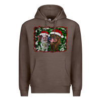 Coffee christmas heifers Premium Hoodie - RanaPortraitStore