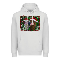 Dove Grey christmas heifers Premium Hoodie - RanaPortraitStore