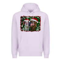 Lilac christmas heifers Premium Hoodie - RanaPortraitStore