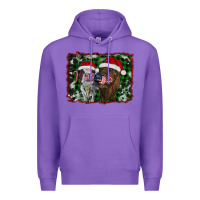Purple christmas heifers Premium Hoodie - RanaPortraitStore