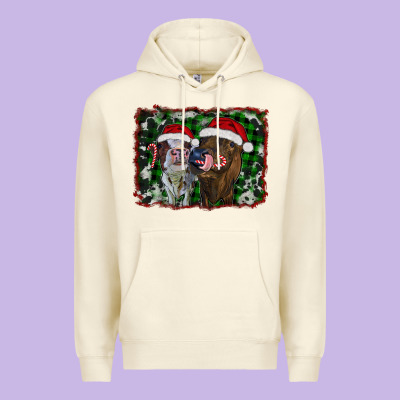 Christmas Heifers Premium Hoodie Designed By Ranaportraitstore