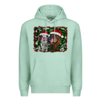 Seafoam christmas heifers Premium Hoodie - RanaPortraitStore
