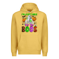 Antique Gold i'm just here for the boos Premium Hoodie - Zillion Design Studio