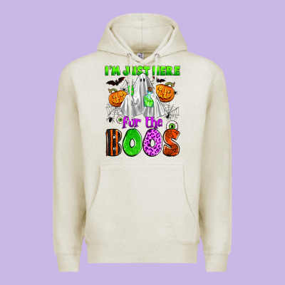 I'm Just Here For The Boos Premium Hoodie Designed By Zillion Design Studio