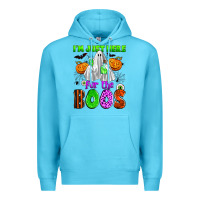 Ocean Blue i'm just here for the boos Premium Hoodie - Zillion Design Studio