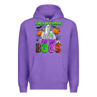 Purple i'm just here for the boos Premium Hoodie - Zillion Design Studio