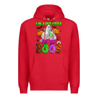 Red i'm just here for the boos Premium Hoodie - Zillion Design Studio
