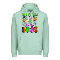 Seafoam i'm just here for the boos Premium Hoodie - Zillion Design Studio