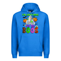 True Royal i'm just here for the boos Premium Hoodie - Zillion Design Studio