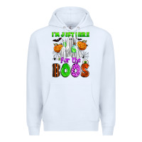 White i'm just here for the boos Premium Hoodie - Zillion Design Studio
