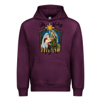 Mauve Wine oh holy night holy family Urban Hoodie - RanaPortraitStore