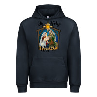 Navy oh holy night holy family Urban Hoodie - RanaPortraitStore