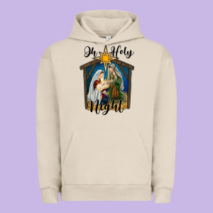 Oh Holy Night Holy Family Urban Hoodie Designed By Ranaportraitstore