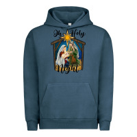 Pigment Midnight Navy oh holy night holy family Urban Hoodie - RanaPortraitStore