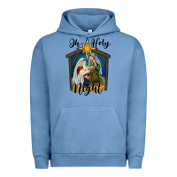 Pigment Pebble Blue oh holy night holy family Urban Hoodie - RanaPortraitStore