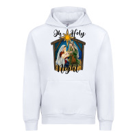 White oh holy night holy family Urban Hoodie - RanaPortraitStore