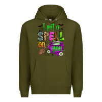 Army Green i put a spell on you Premium Hoodie - Zillion Design Studio