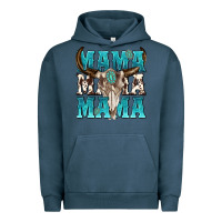 Pigment Midnight Navy mama mama mama Urban Hoodie - texasbilliewilder