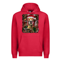 Cardinal christmas heifer with leoard and cowhide Premium Hoodie - RanaPortraitStore