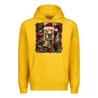 Lemon christmas heifer with leoard and cowhide Premium Hoodie - RanaPortraitStore