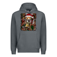 Rock christmas heifer with leoard and cowhide Premium Hoodie - RanaPortraitStore