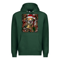 Sports Green christmas heifer with leoard and cowhide Premium Hoodie - RanaPortraitStore