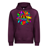 Mauve Wine pride sunflower Urban Hoodie - Zillion Design Studio