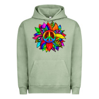 Pigment Oil Green pride sunflower Urban Hoodie - Zillion Design Studio