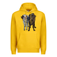 Lemon two heifer cows Premium Hoodie - RanaPortraitStore