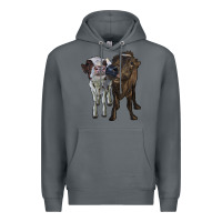 Rock two heifer cows Premium Hoodie - RanaPortraitStore
