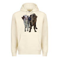Sandshell two heifer cows Premium Hoodie - RanaPortraitStore