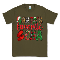 Army Green Santa's Favorite Cna Classic Tee - BundleAndBundleShop