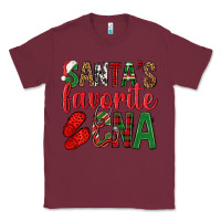 Burgundy Santa's Favorite Cna Classic Tee - BundleAndBundleShop