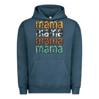 Pigment Midnight Navy mama mama mama mama mothers day Urban Hoodie - texasbilliewilder