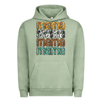 Pigment Oil Green mama mama mama mama mothers day Urban Hoodie - texasbilliewilder