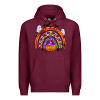 Burgundy halloween rainbow Premium Hoodie - Zillion Design Studio