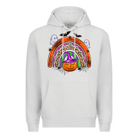 Dove Grey halloween rainbow Premium Hoodie - Zillion Design Studio