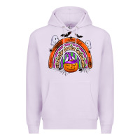Lilac halloween rainbow Premium Hoodie - Zillion Design Studio